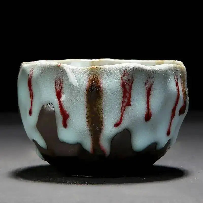 Japanese Coarse Ceramic Coffee Cup Handmade Tea Cup Kungfu Tea Cup Household Water Cup Oasis Select Pink Zen Cup