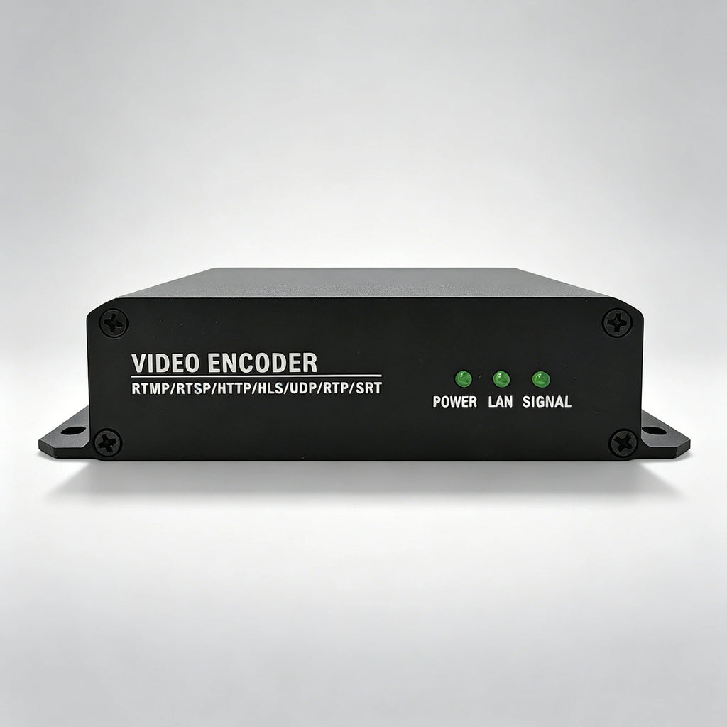 CVBS loop-out HD ，H.265 video encoder，supporting RTSP/RTMP/GB28181 surveillance for NVR recording Oasis Select