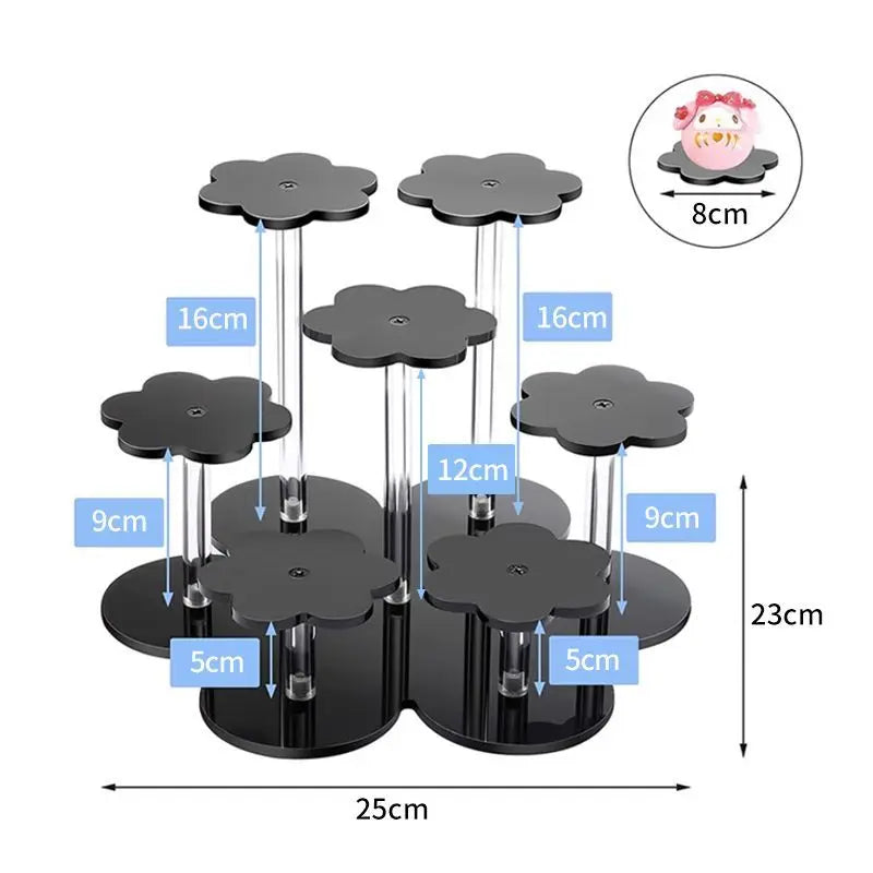 7-Tier Acrylic Step Shelf Display Stand – Cupcakes & Jewelry