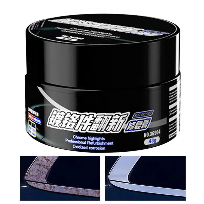 Metal Polish & Cleaner Paste 43g Car Heavy Metal Polish Restorer And Protectant Safe User Friendly Car Chrome Oxidation Remover Oasis Select