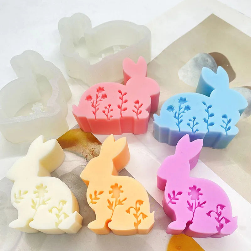 Easter Candle Mold Approximate Dimensions Silicone Rabbit Mold Diy Silicone Mold Creative For Easter Decor Diy Crafts Holiday Oasis Select