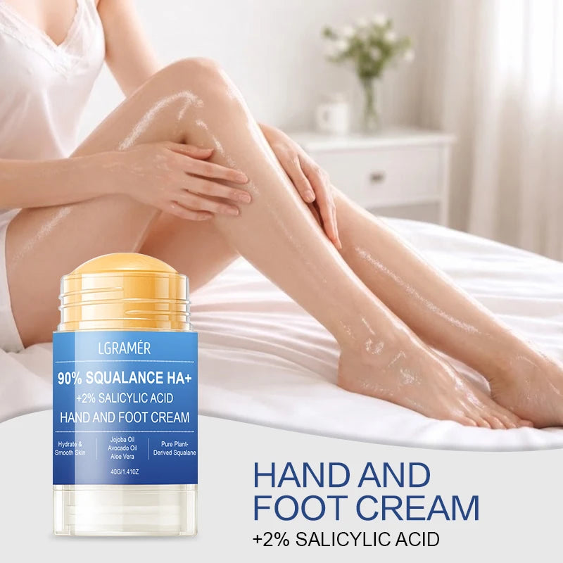 2% Salicylic Acid & 90% Squalane Foot & Hand Cream | LGRAMER