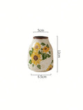 Rustic Style Sunflower Crack Glazed Ceramic Vase Display of Dried Flowers/fresh Flowers Vase Bohemian Home Decor in Living Rooms Oasis Select B