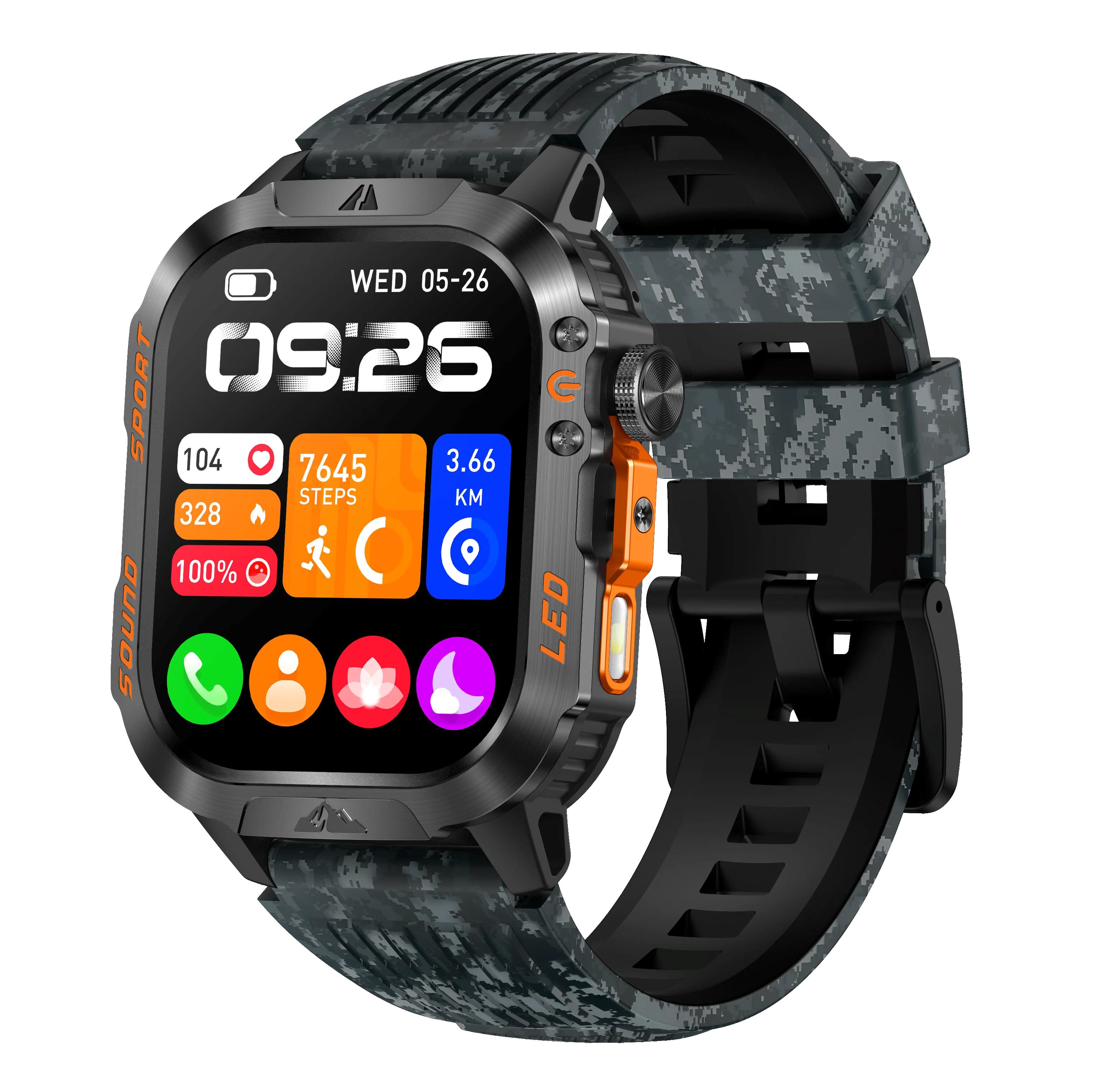 MINGCC Smartwatch – Wireless Calling, Heart Rate & Fitness