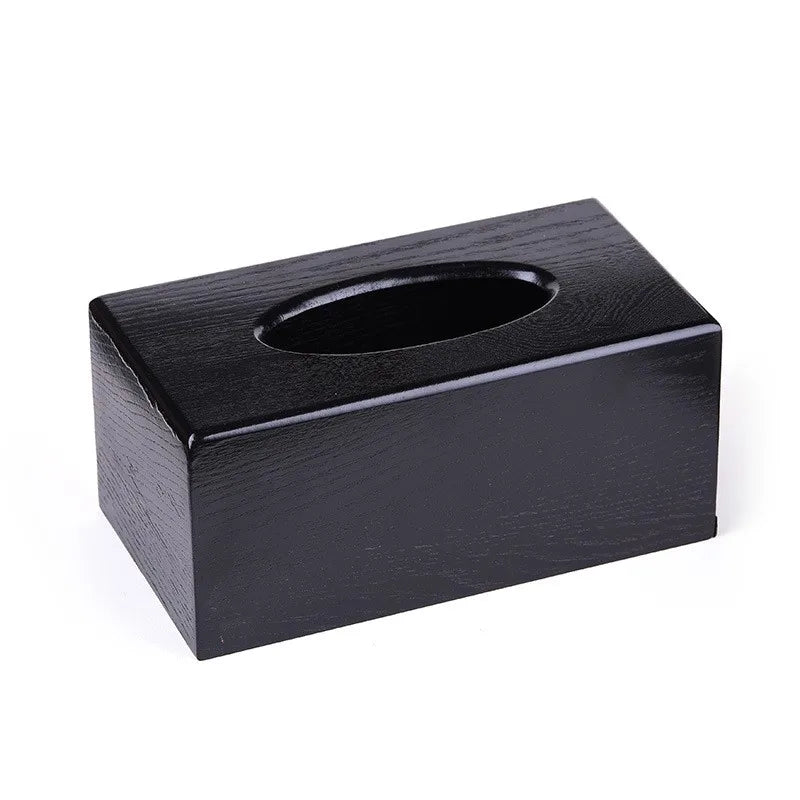 2026-WISH Multifunctional Wooden Tissue Box-Solid Wood For Car And Restaurant Napkin Holder For Creative Living Room Design Oasis Select As Shown