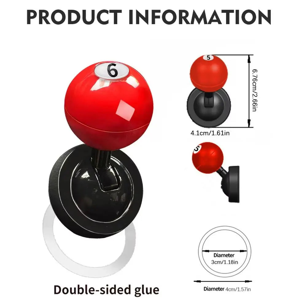 Lucky Number Billiard Ball Car Start Button Cover | DIY Decor