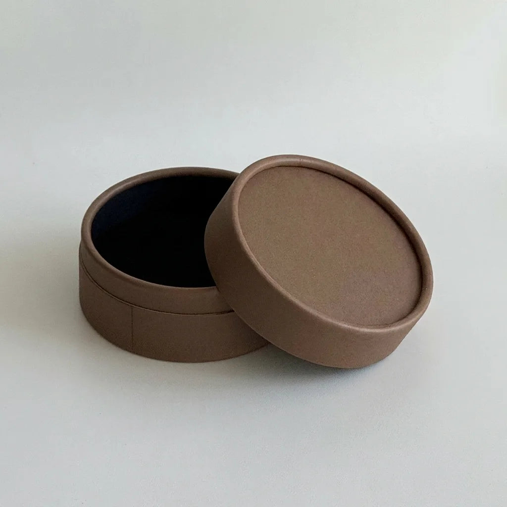 Round Minimalist Jewelry Box | Elegant Paper Gift Box