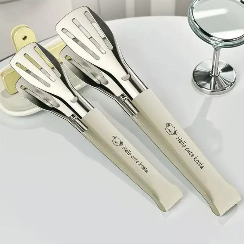 Stainless Steel Food Tongs Anti-Heat Kitchen Utensils for Buffet Cooking Bread Clip Pastry Clamp Desserts Salads Barbecue Oasis Select