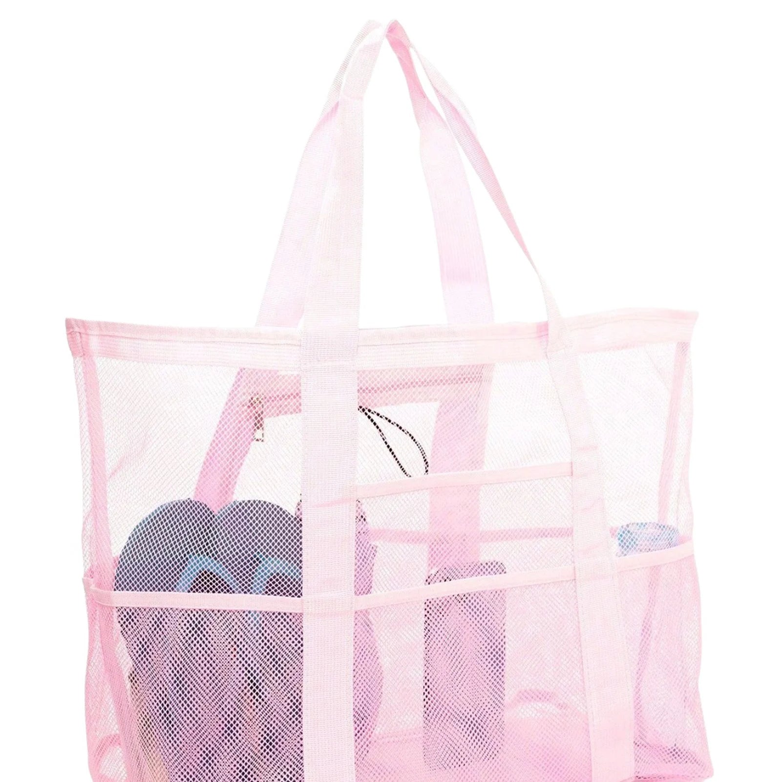 Mesh Beach Tote Bag | Large Multi-Pocket Pool & Travel Bag