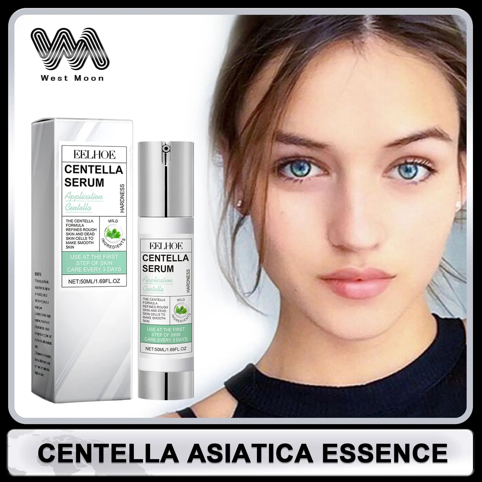 Centella Serum Rejuvenating Brightening Facial Skin Pores Repair Redness Moisturizing Calming Essence Korean Skin Care Products Oasis Select