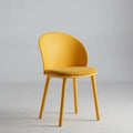 Plastic Designer Dining Chair Home Simple Backrest Stool Internet celebrity Dopamine Color Makeup Desk Dining Table and Chair Oasis Select Orange 2 pieces