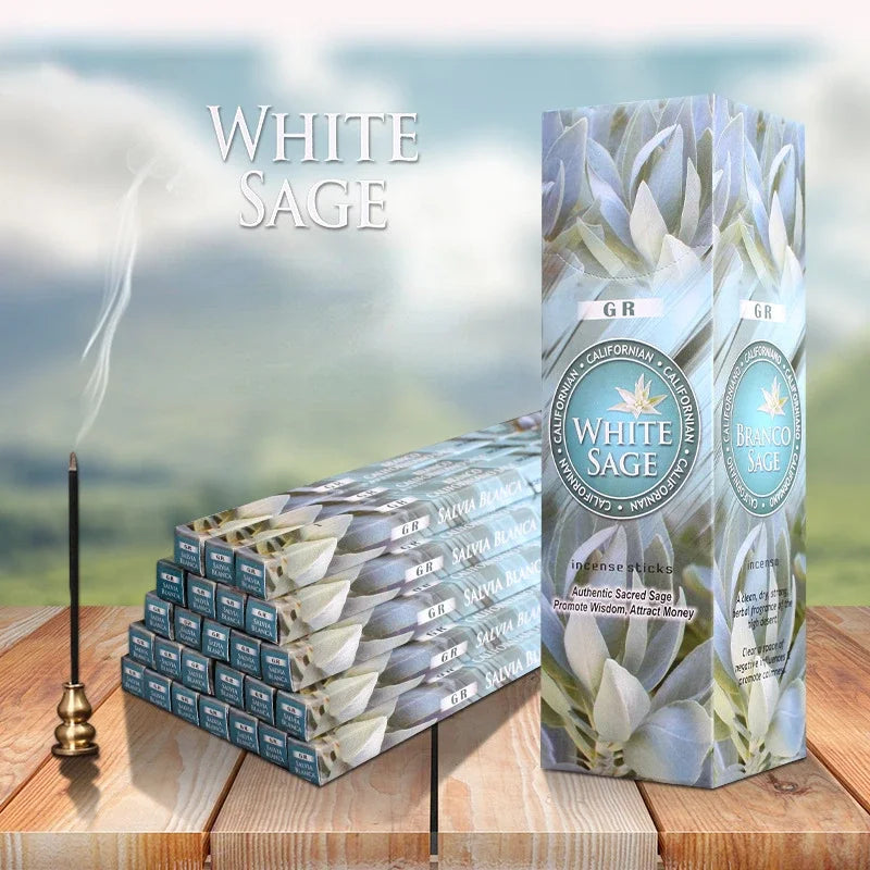 GR 25 Small Boxes India Red Rose Incense Sandal Meditation Call Money Collection Incense Sticks Office Teahouse Home Fragrance Oasis Select White Sage 25 small boxes 200pc