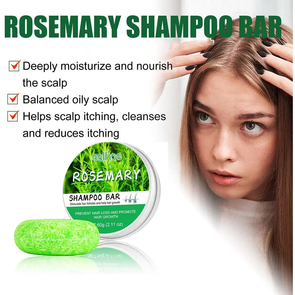 Rosemary Shampoo Soap Ginger/bamboo/lavender/Polygonum Multiflorum Deep Cleansing Soap Bar For Treated Dry Damaged Hair Care Oasis Select