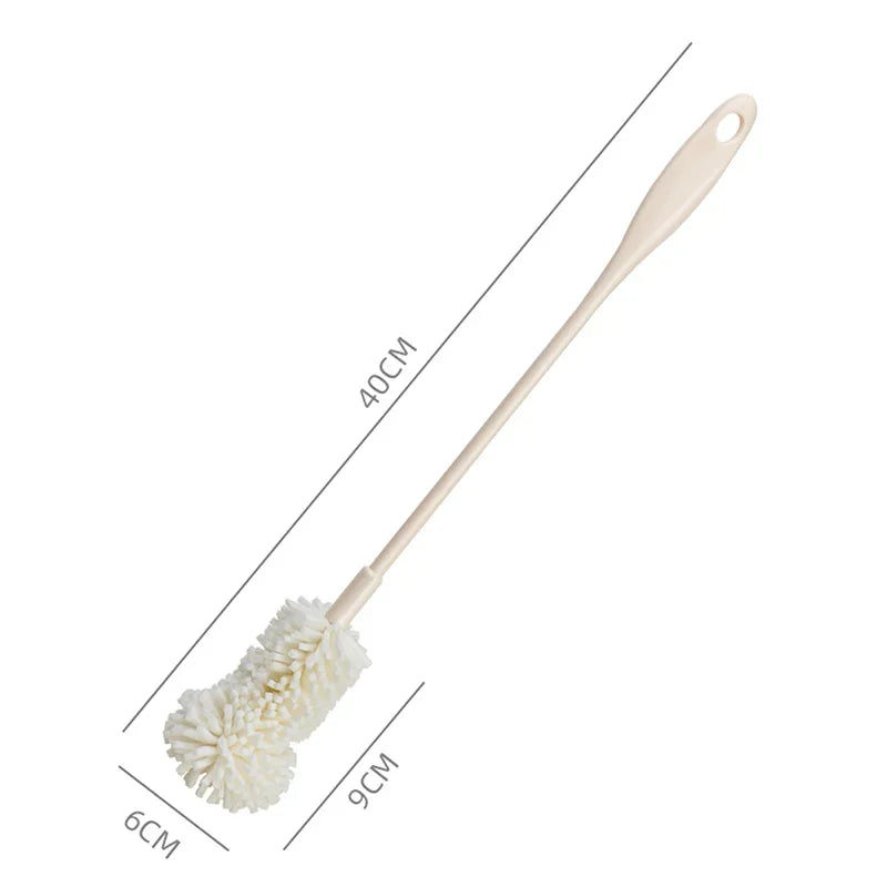 Sponge Brush Cup Scrubber Glass Cleaner Kitchen Cleaning Tool Long Handle Drink Wineglass Bottle Household Cleaning Brush Oasis Select 40cm