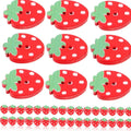 Strawberry Wooden Buttons 10/50Pcs – Double Hole DIY Sewing