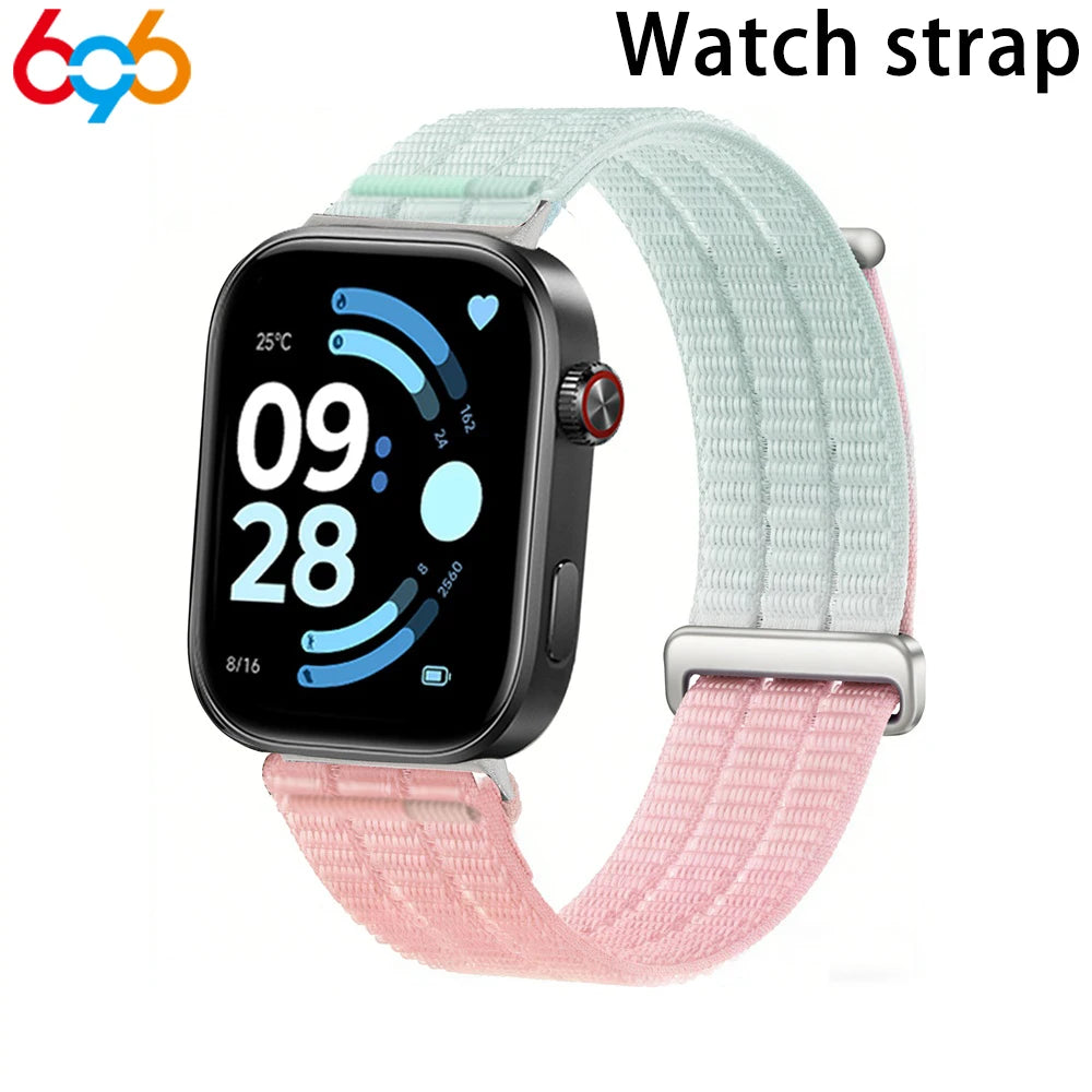 Nylon Sports Breathable Strap For Huawei Watch Fit 3 4 4Pro Braided Comfortable Band For Xiaimo 8/9pro Redmi 4 5 6 Watch Straps Oasis Select BP For Fit 3 4 4pro