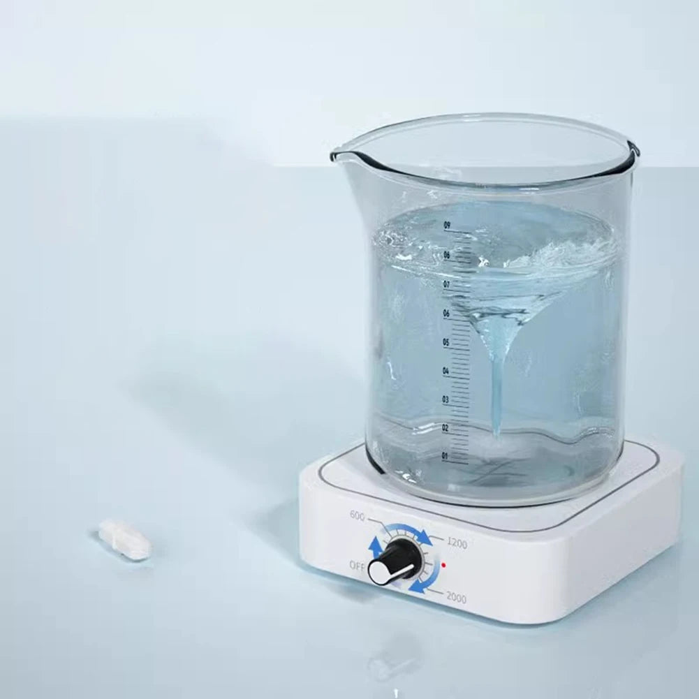 Laboratory mini magnetic electric stirrer automatic with adjustable speed range 200 to 2000 RPM plastic compact design Oasis Select