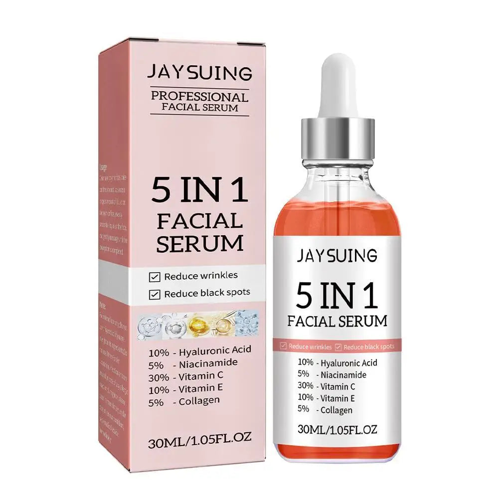 Collagen Face Whitening Serum Smooth Dry Skin Removal Wrinkles Moisturizing Fade Dark Spots Face Brighten Essence Skin Care 30ML Oasis Select B