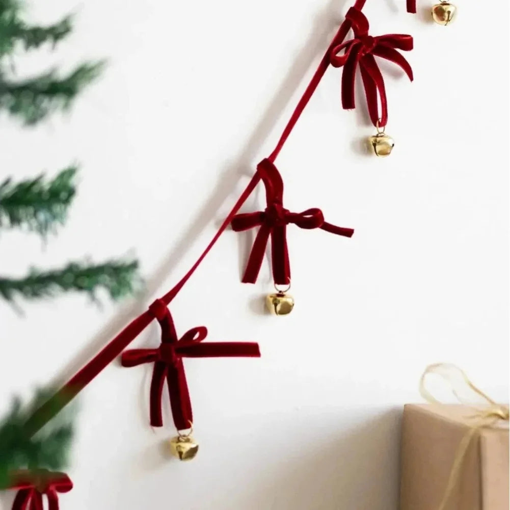 Christmas Celebrations Light Brown Bell Ornaments Christmas Festive Accents Iron Bell Details Light Green Shade Oasis Select