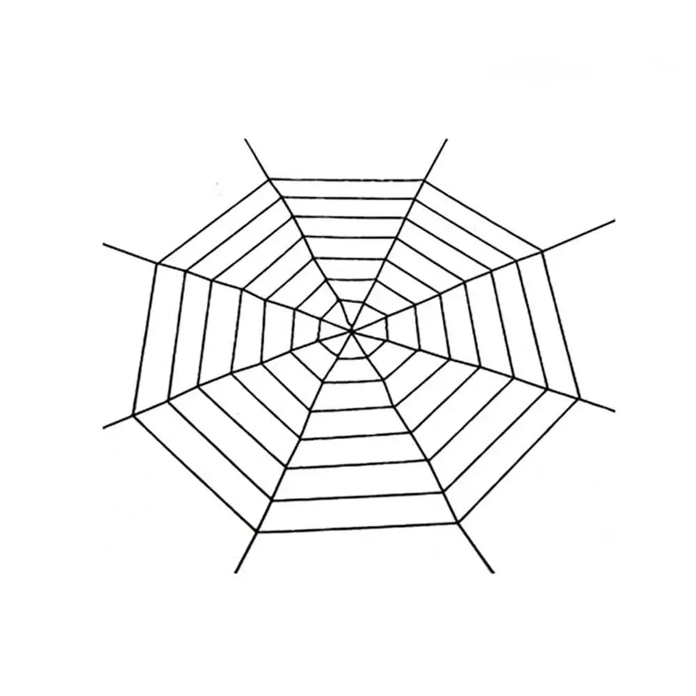 Giant Halloween Spider Web Decoration – Stretchy Cobweb 1.5–3.6m Halloween Decoration Oasis Select Black-1.5M