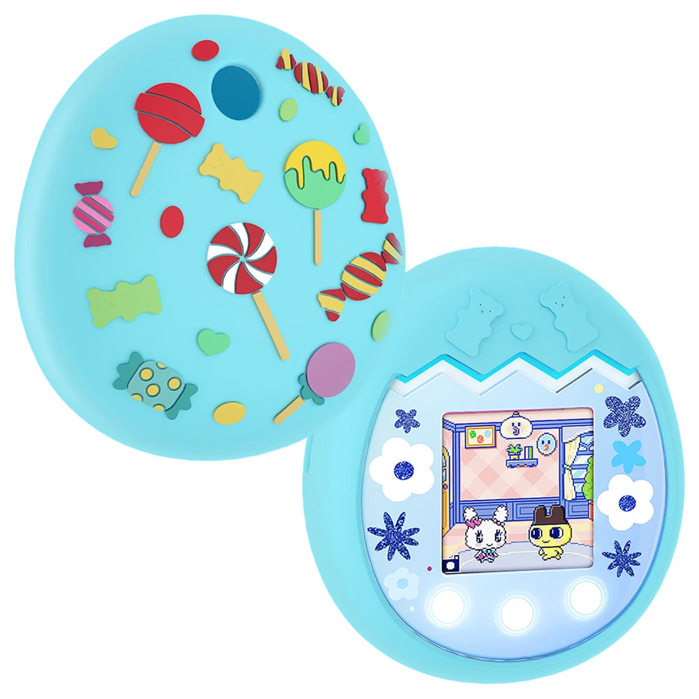 Protective Skin Sleeve Shell Anti-ScratchSilicone Case Protective Case with Hand Strap Anti-drop for Tamagotchi Pix Accessories Oasis Select Blue B China Mainland