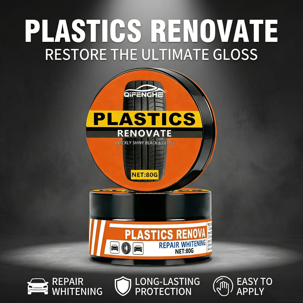 Car Plastic Restorer Paste – Bumper & Tire Blackener, Hydrophobic