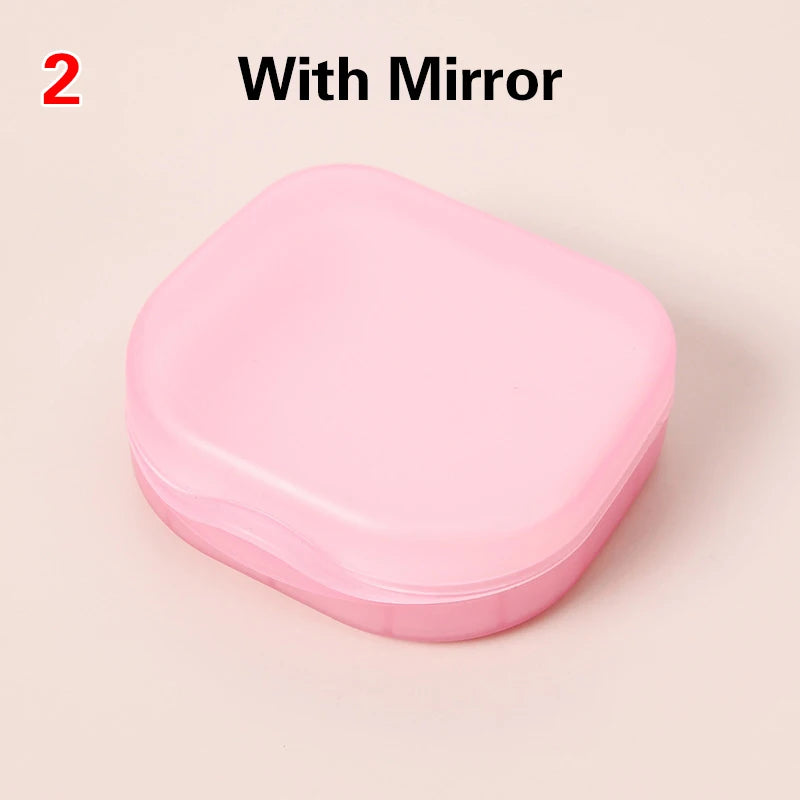Elderly False Teeth Box Denture Storage Box Invisible Braces Orthodontic Retainer Case With Cover Dustproof Container Oasis Select MR-06