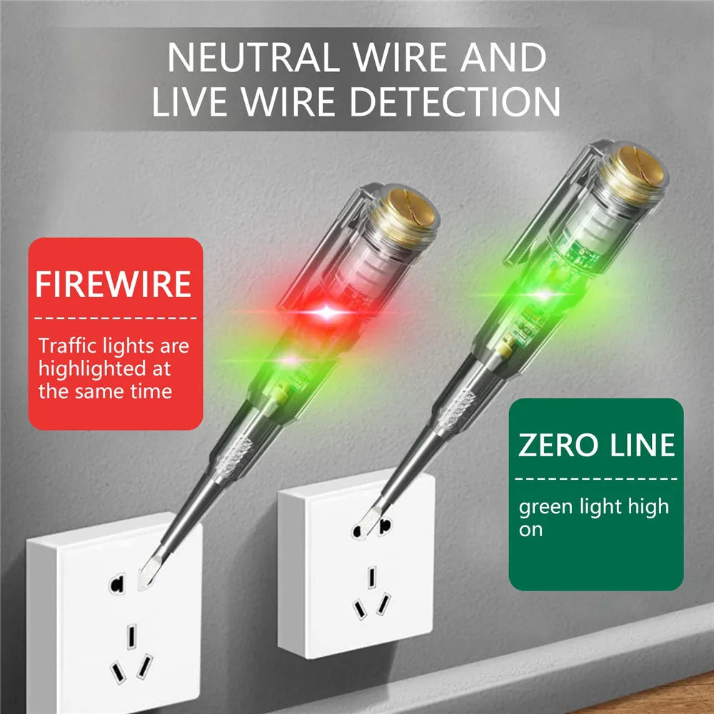 Intelligent Voltage Tester Pen AC Non-contact Induction Test Pencil Voltmeter Power Detector Electrical Screwdriver Indicator Oasis Select