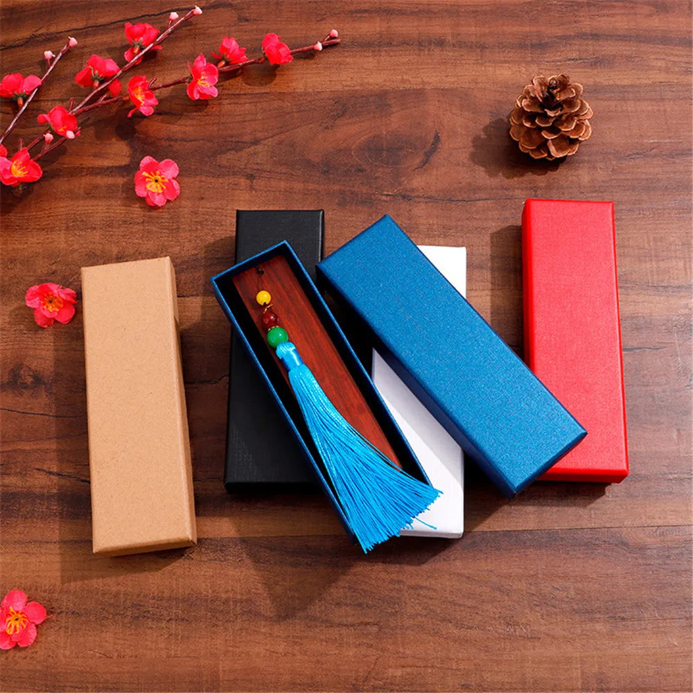 Retro Kraft Paper Gift Box – Jewelry, Bookmark & Pen Packaging