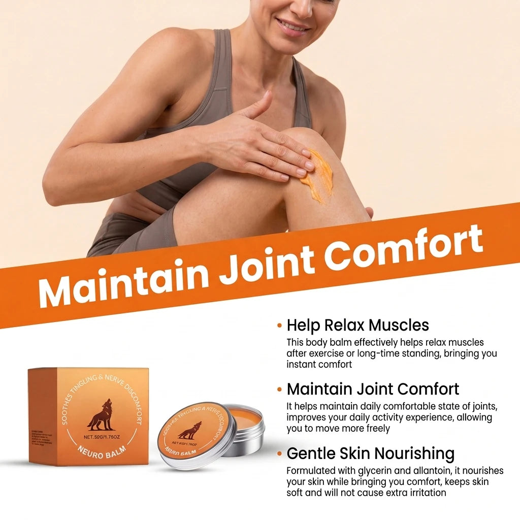 Herbal Nerve Relief Balm – Joint & Muscle Care Ointment 50g Joint Relief Balm Oasis Select