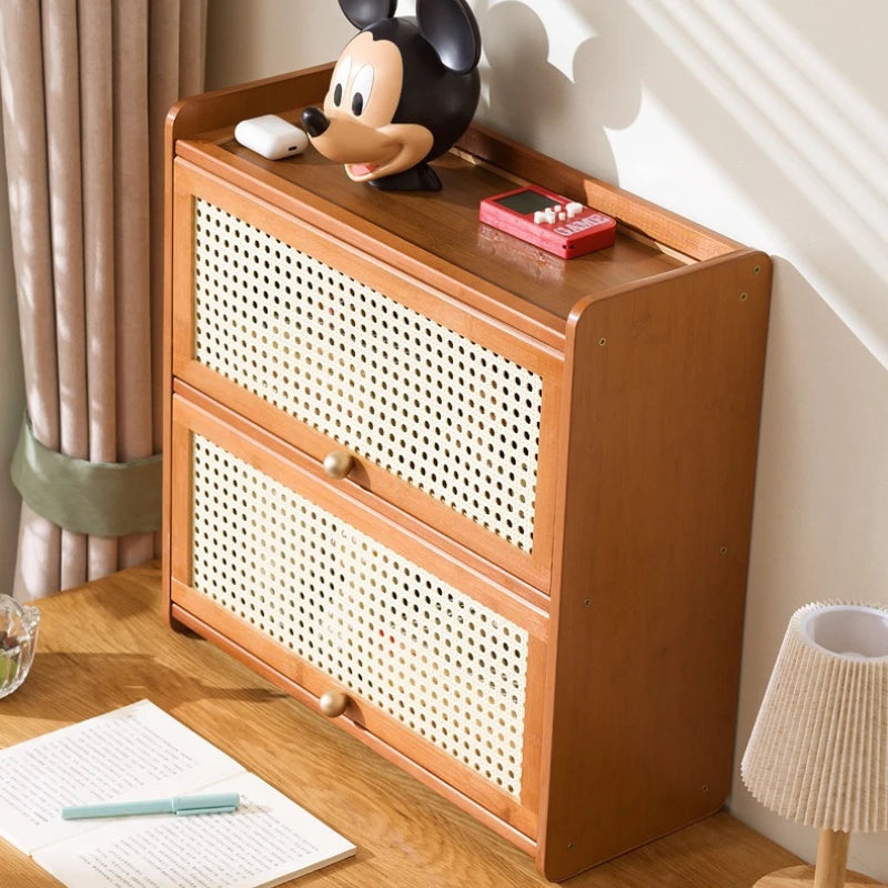 Desktop Solid Wood Bookshelf Shelf Bedroom Office Desk Small Multi-layer Shelf Desk Storage Simple Bookcase Oasis Select