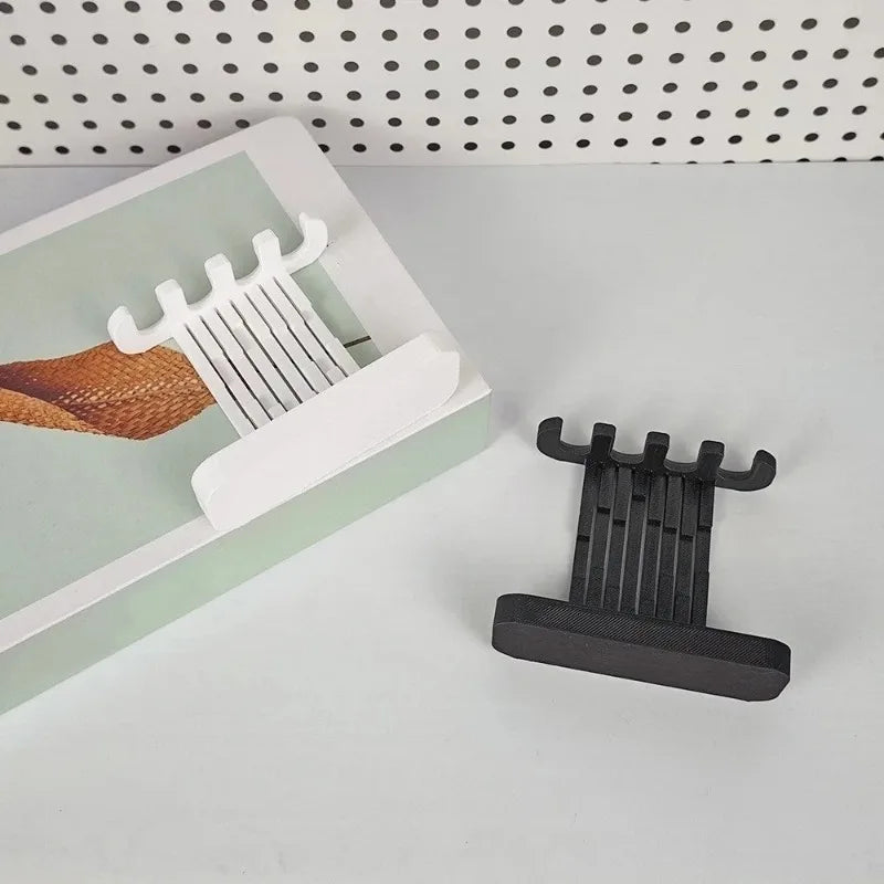 3D Printed Plastic Toothbrush Head Organizer 4 Slots Countertop Holder, Bathroom Storage Rack To Keep Brush Heads Dry Oasis Select