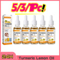 5/3/1Pcs Turmeric Essential Oil Moisturizing Moisturizing Diffuser Aromatherapy Face Body Care Smoothing Body face Skin Care Oasis Select 5PCS
