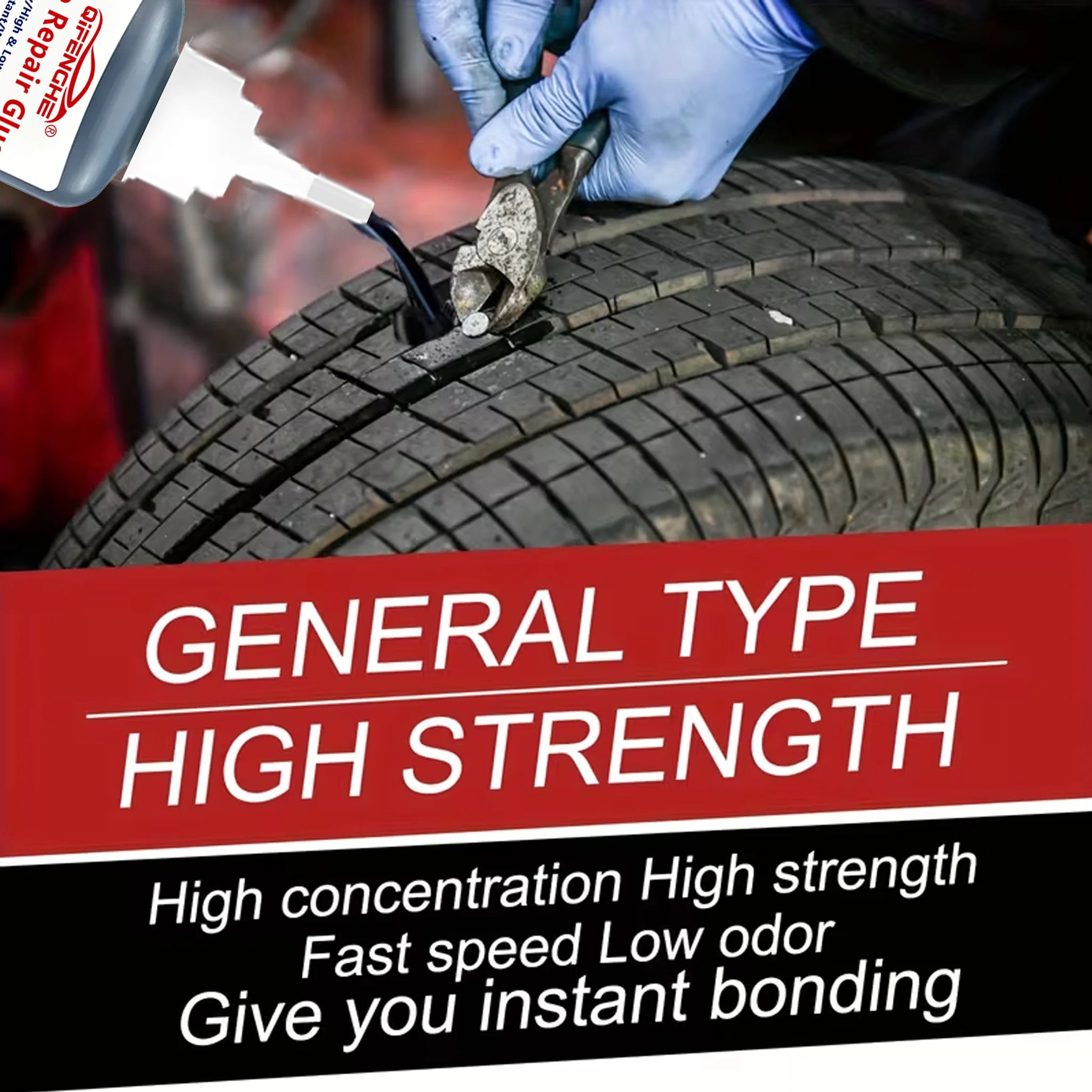 25g Waterproof Tire Repair Glue Kit – Car, Bike & Motorcycle