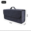 1PC Dark Gray Car Felt Storage Box Car Storage Bag Enlarged and Thickened Soft Felt Storage Box Household Storage Box Oasis Select 2mm(50-24-15cm)