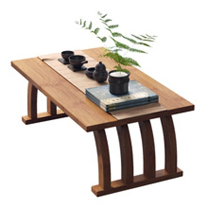 Nanzhu bay window small tea table tatami Japanese low table tea table small table bedroom folding kang table household use Oasis Select