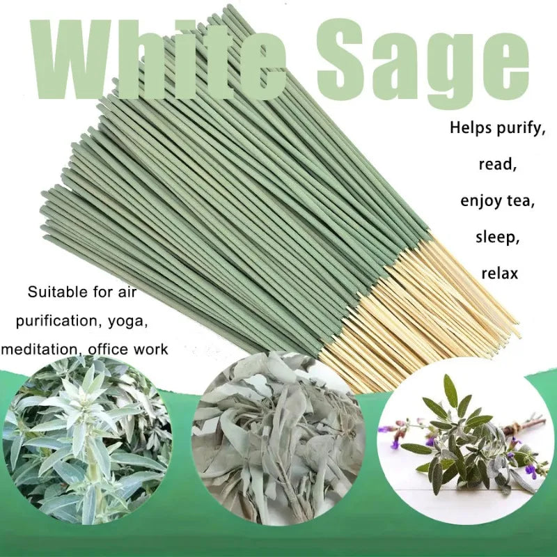 Bulk Sale 20Packs 22cm White Sage Incense Sticks Lavender Dragon Blood Fragrance for Yoga Meditation Home Bamboo Incense Sticks Oasis Select