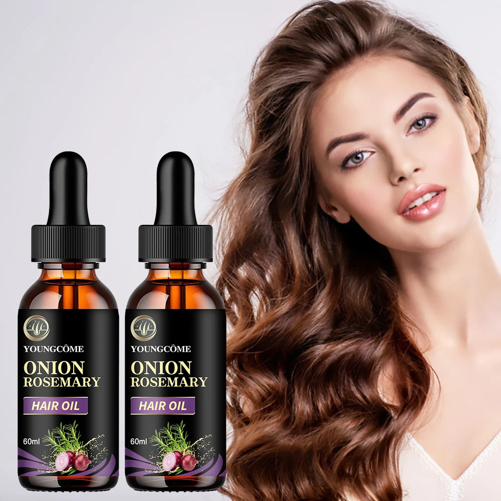 Hair Rapid Growth Essential Oil Onion Rosemary Hair Care Essential Oil Hair Regeneration Effective Hair Loss Product Oasis Select