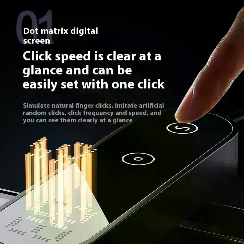 Screen Auto Clicker Simulated Finger Clicking For TikTok Smart Phone App Video Live Streaming Screen Touch Tripods Tapper Device Oasis Select