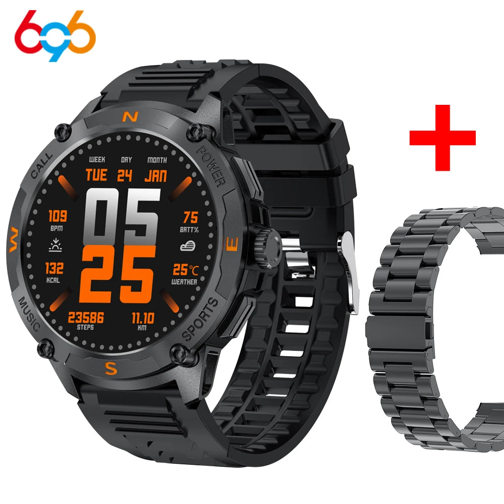 Outdoor Deep Waterproof Smartwatch GPS Sports Smart Watches Men Blue Tooth Call Sports AMOLED Screen Heart Rate Health Detection Oasis Select BKBKS a BK3M