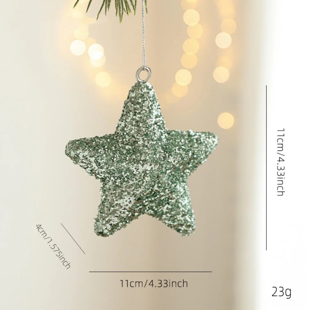 Green Glitter Foam Christmas Ball Ornament | Tree Hanging Decor