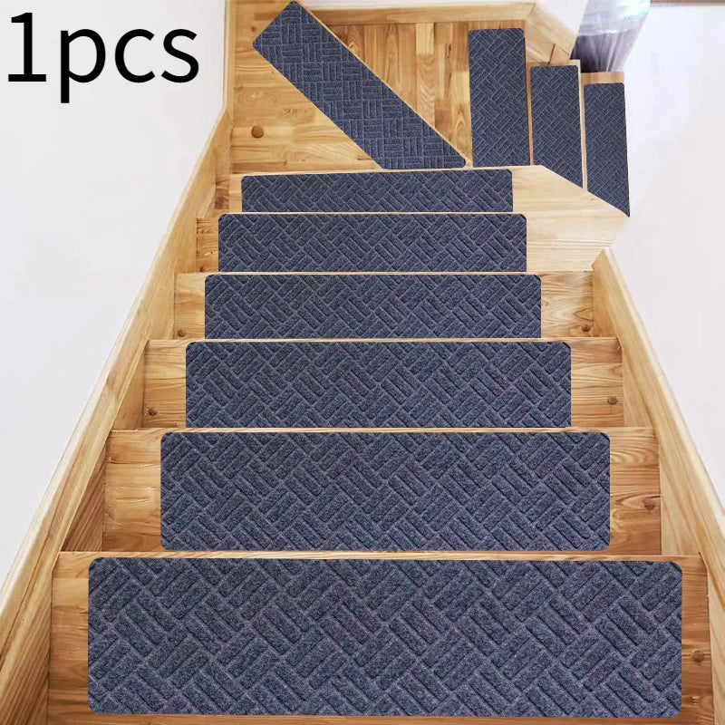 1pcs Stair mat step mat floor mat glue-free self-adhesive tpr non-slip mat brushed embossed repeated use Oasis Select 76x20.3cm 1pcs Diamond embossing 1p 3