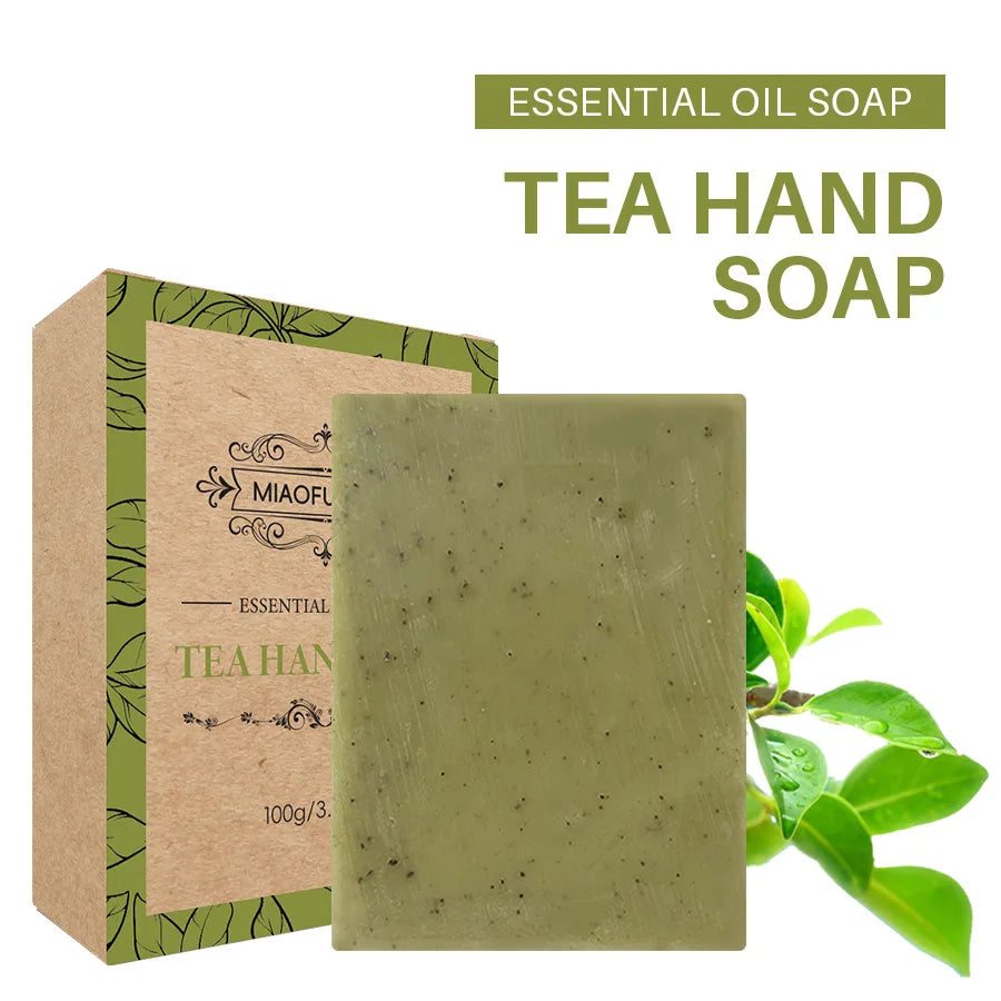 Frosted Scrub Soap – Rose, Tea Tree, Lavender & Coconut Oil Handmade Scrub Soap Oasis Select Tea plant