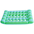 Inflatable Water Sleeping Bed PVC Floating Lounger Air Mattress Foldable Swimming Pool Air Mattress Outdoor Swimming Toys Oasis Select Green spain