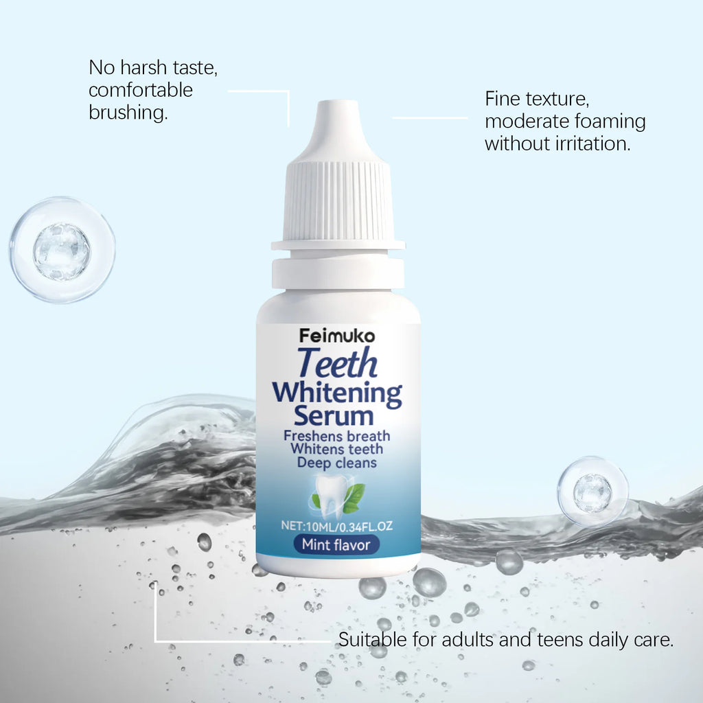 Teeth Serum - Gentle Stain Removal & Odor Reduction | Mint-Flavored Daily Teeth Care Essence for Brighter Smile & Fresh Breath Oasis Select