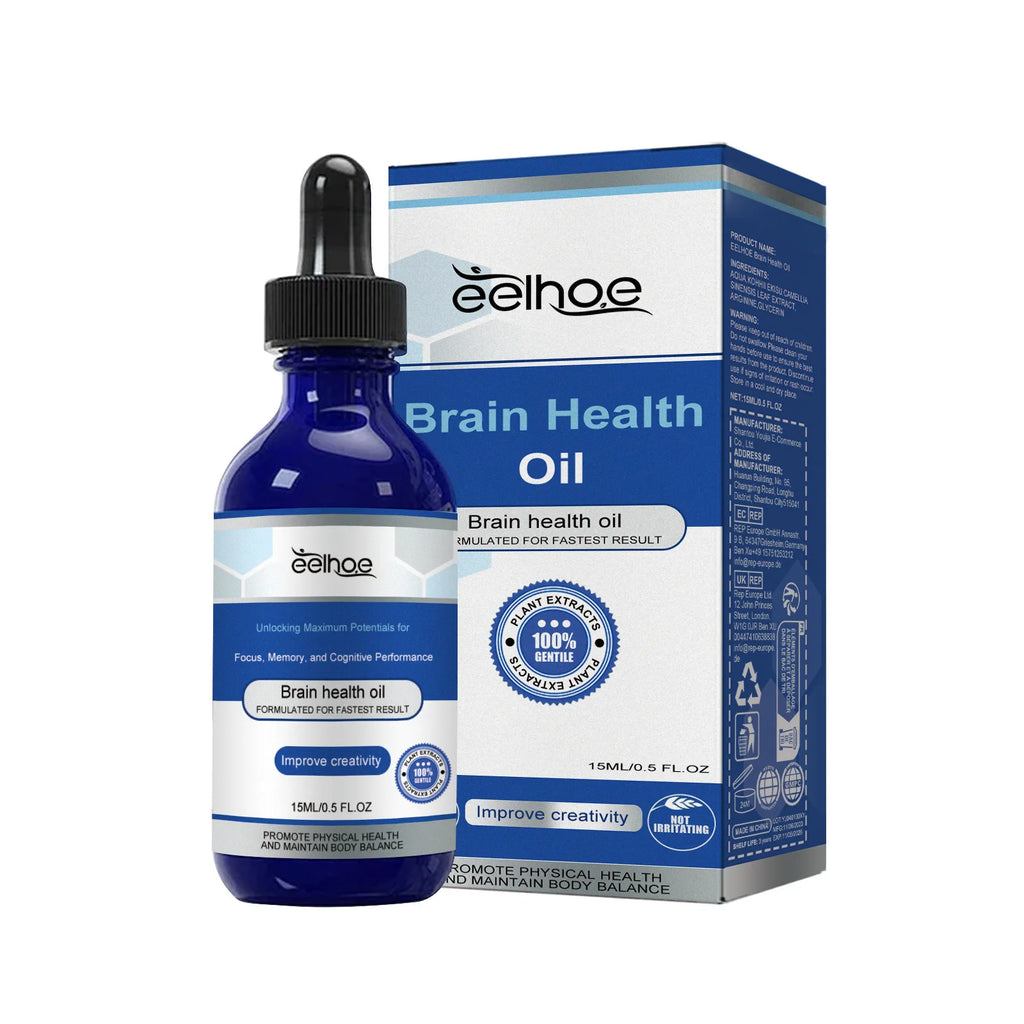 EELHOE Brain Health Oil – Focus & Cognitive Support 15ml Cognitive Essential Oil Oasis Select 15ml 15ml