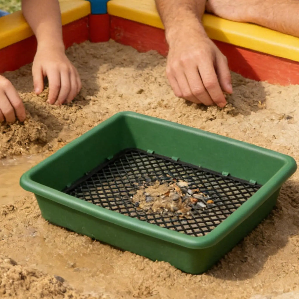 Sifting Pan Rustproof Pellet Sifter Mesh Screen Gold Prospecting Pan for Prospecting Mining Gardening Potted Plants Soil Dirt Oasis Select