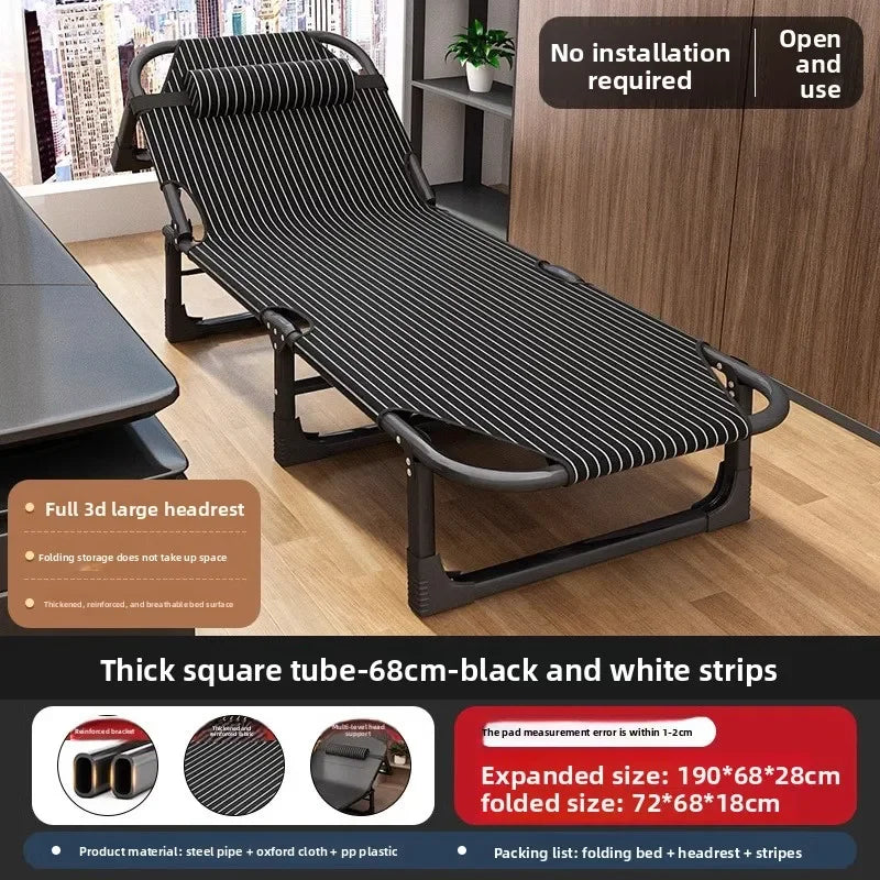 Folding Bed Single Household Simple Lunch Break Office Adult March
