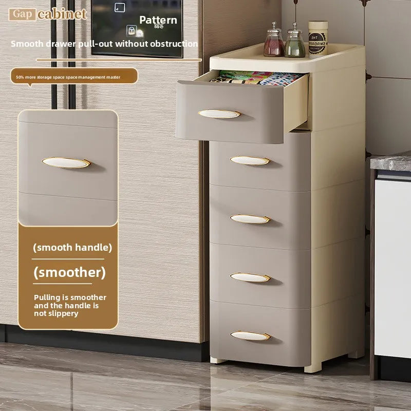 Thickened storage cabinet, drawer type household storage, plastic children's locker, wardrobe finishing box, chest of drawers Oasis Select
