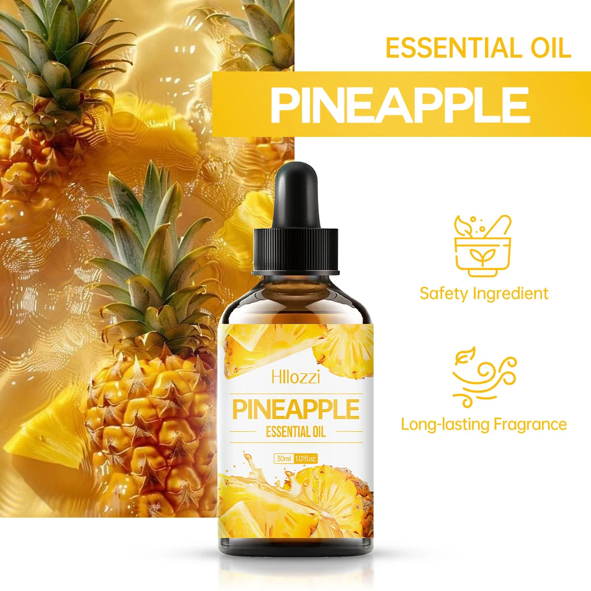 Hllozzi Pineapple Facial Oil – Nourishing Pure Essential Oil
